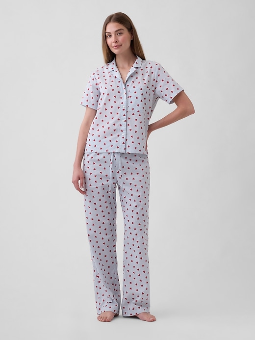 Image number 1 showing, Print Poplin PJ Pants