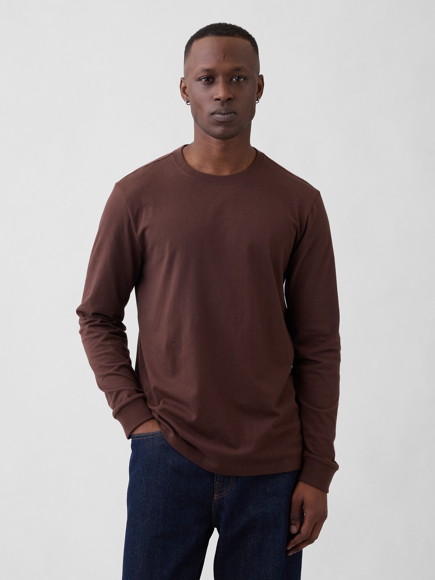 Everyday Soft Crewneck T-Shirt - Dark Brown