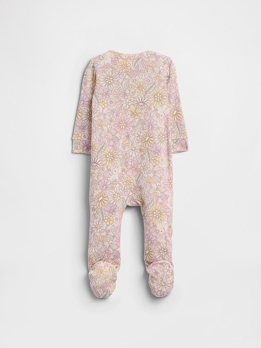 Image number 2 showing, Baby Print Two-Way Zip One-Piece