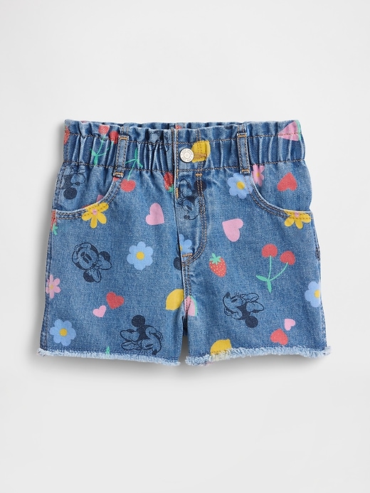 Image number 1 showing, babyGap × Disney Paperbag Mom Jean Shorts