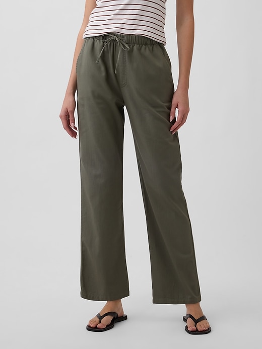 Image number 2 showing, Mid Rise Easy Twill Pants