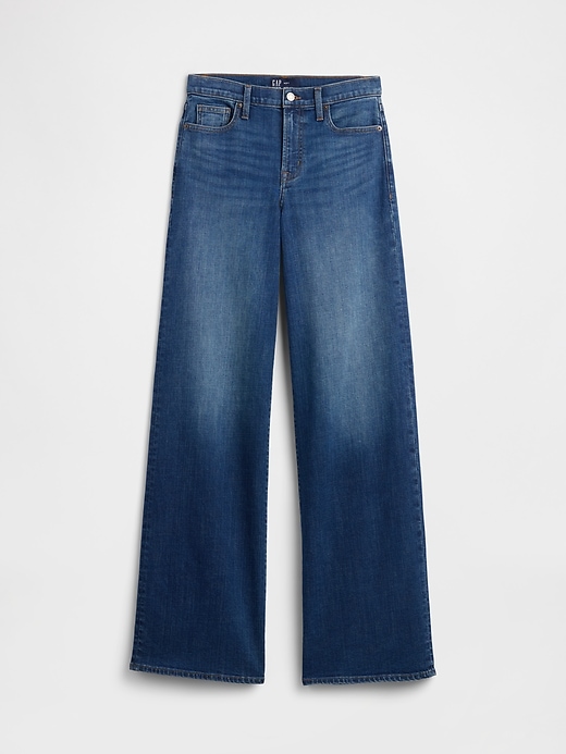 Image number 5 showing, Mid Rise Wide-Leg Jeans