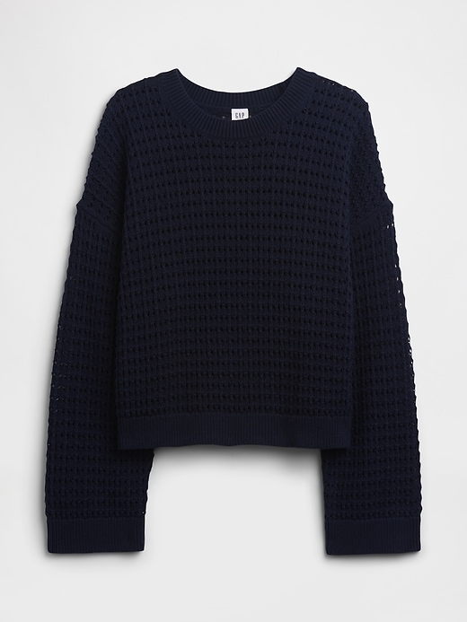 Image number 5 showing, Oversized Crochet Sweater