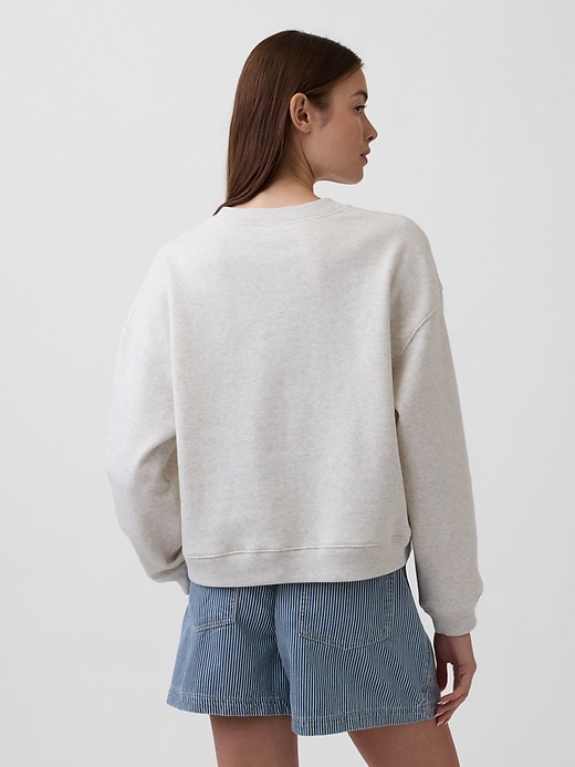 Image number 2 showing, Oversized Wedge V-Neck Sweatshirt