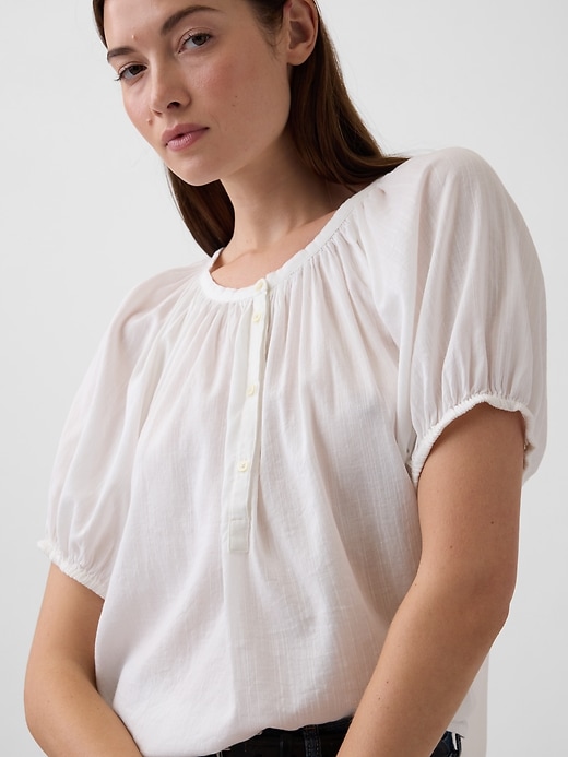 Image number 4 showing, Oversized Puff Sleeve Top