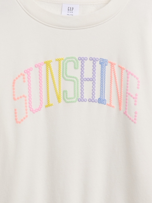 Image number 3 showing, Kids Oversized Wedge Graphic Sweatshirt