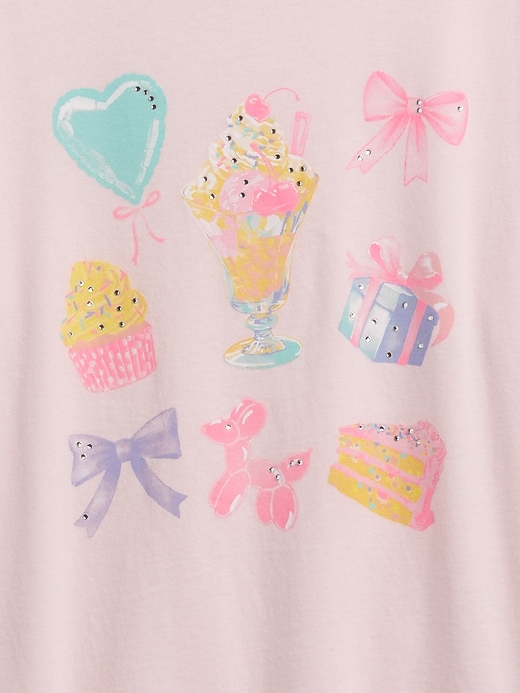 Image number 3 showing, Kids Oversized Graphic T-Shirt