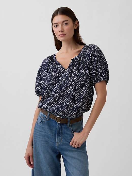 Image number 1 showing, Oversized Puff Sleeve Top
