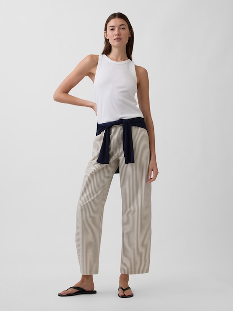 Mid Rise Easy Barrel Khakis