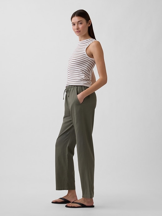 Image number 3 showing, Mid Rise Easy Twill Pants