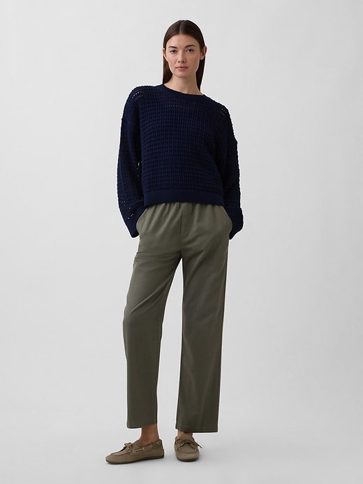 Image number 3 showing, Oversized Crochet Sweater