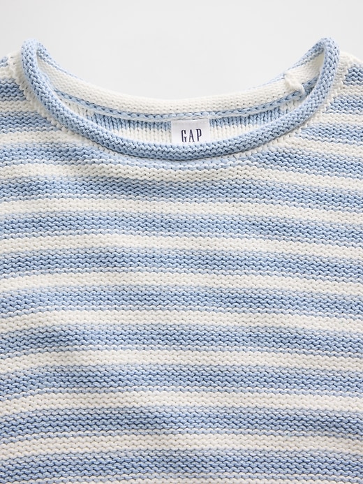 Image number 4 showing, Relaxed Stripe Rollneck Sweater