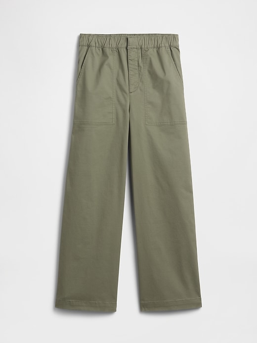 Image number 7 showing, High Rise Easy Wide-Leg Khakis