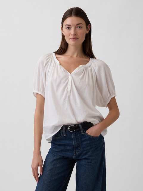 Oversized Puff Sleeve Top