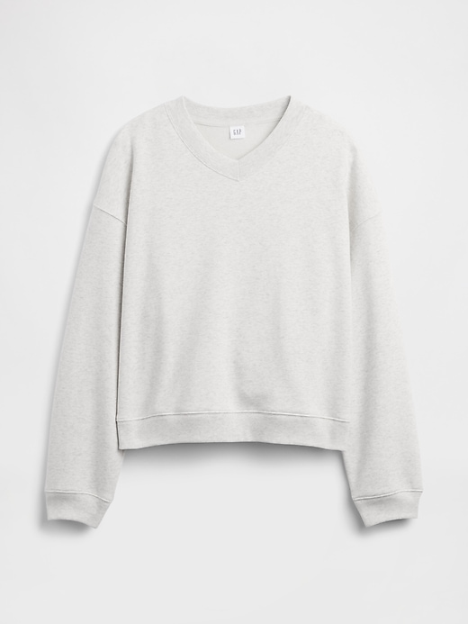 Image number 5 showing, Oversized Wedge V-Neck Sweatshirt