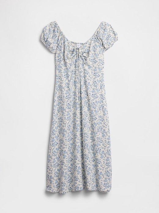 Image number 6 showing, Print Puff Sleeve Midi Dress