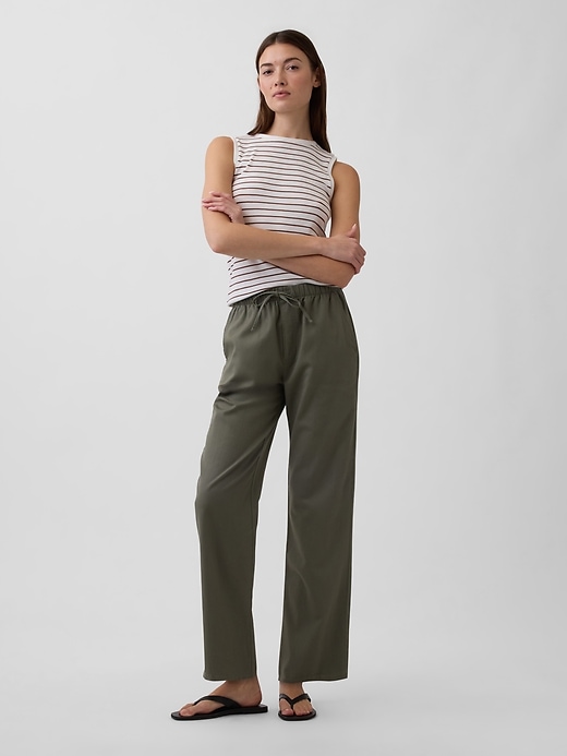 Image number 1 showing, Mid Rise Easy Twill Pants
