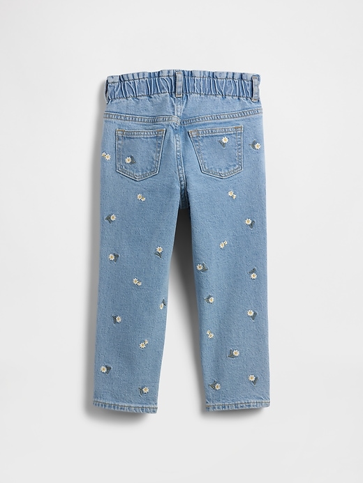 Image number 2 showing, babyGap Embroidered Paperbag Mom Jeans