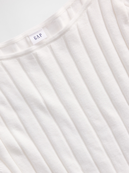 Image number 4 showing, Ribbed Boatneck T-Shirt