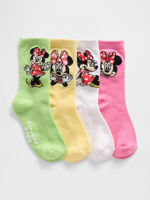 Image number 1 showing, babyGap × Disney Minnie Mouse Crew Socks (4-Pack)