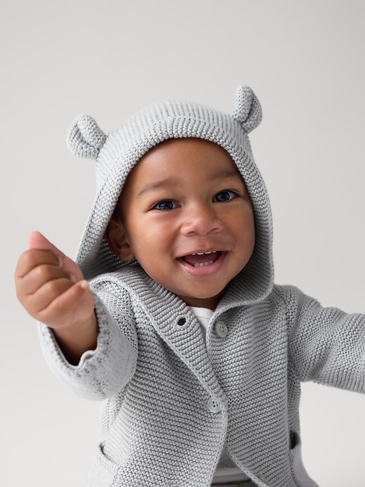 Image number 2 showing, Baby Bear Garter Cardigan