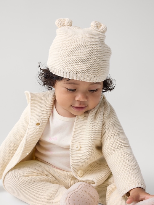 Image number 2 showing, Baby Garter Bear Hat