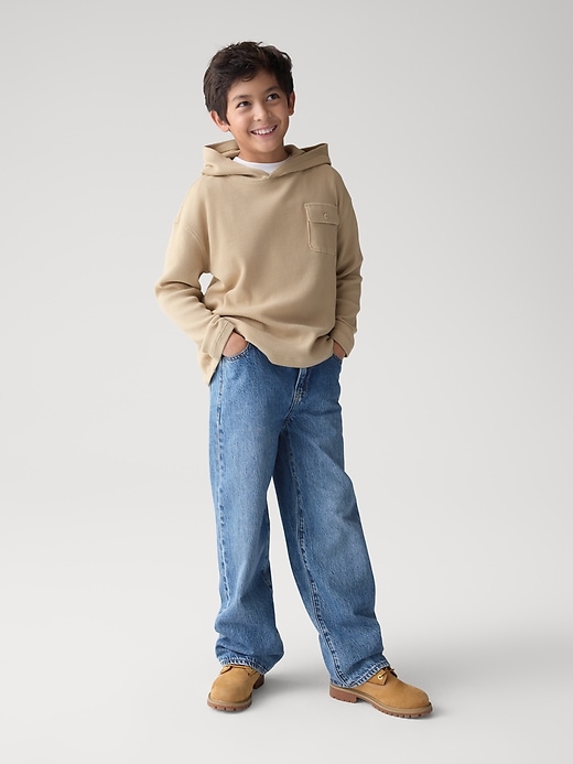 Image number 4 showing, Kids Waffle-Knit Hoodie T-Shirt