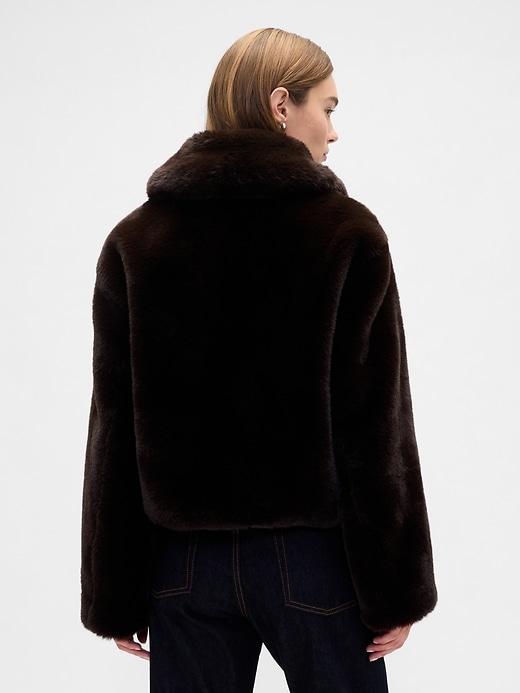 Image number 2 showing, 100% Recycled Relaxed Faux-Fur Jacket