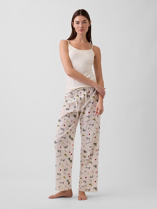 Image number 1 showing, Poplin PJ Pants