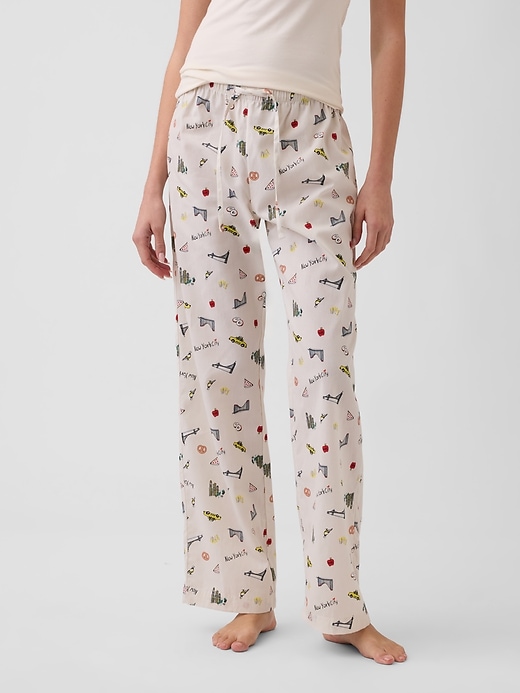 Image number 3 showing, Poplin PJ Pants