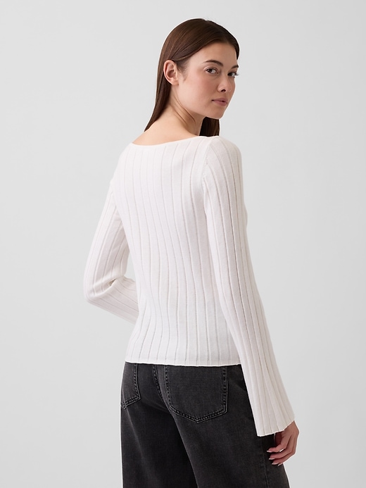 Image number 2 showing, Ribbed Boatneck T-Shirt