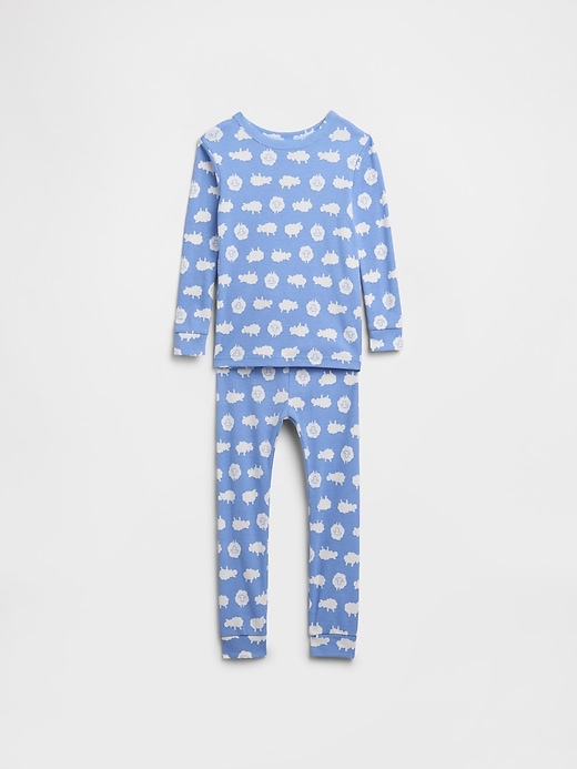Image number 1 showing, babyGap 100% Organic Cotton Sheep PJ Set