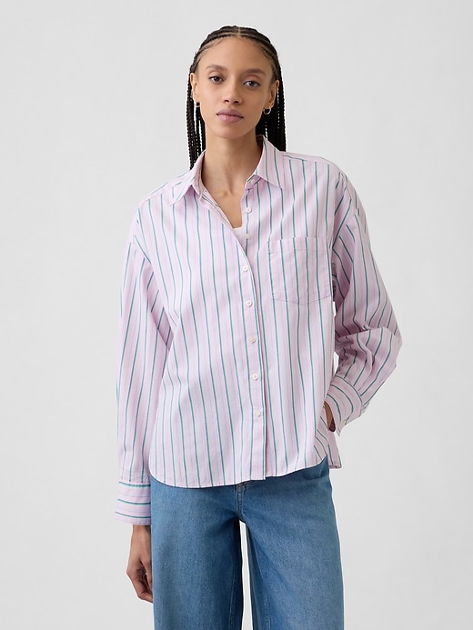 Image number 1 showing, Oversized Shirt in Poplin