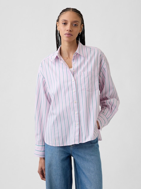 Oversized Shirt in Poplin