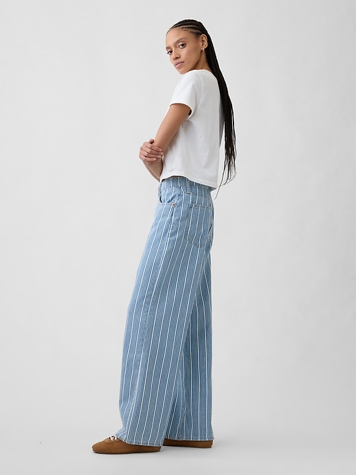 Image number 3 showing, High Rise Soft Wide-Leg Jeans