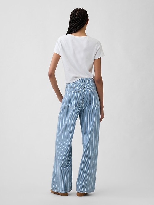 Image number 4 showing, High Rise Soft Wide-Leg Jeans
