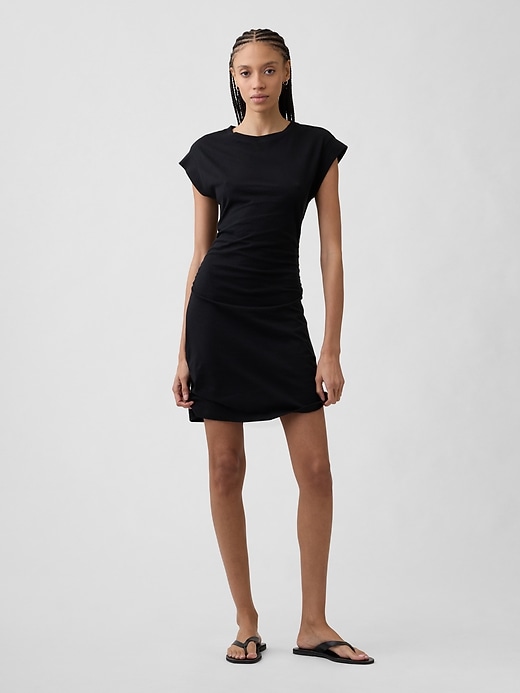 Image number 1 showing, Ruched Jersey Mini Dress