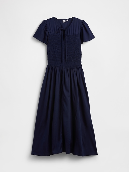 Image number 6 showing, Smocked Flutter Sleeve Midi Dress