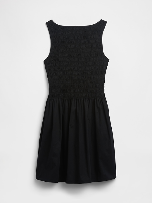 Image number 4 showing, Smocked Boatneck Mini Dress