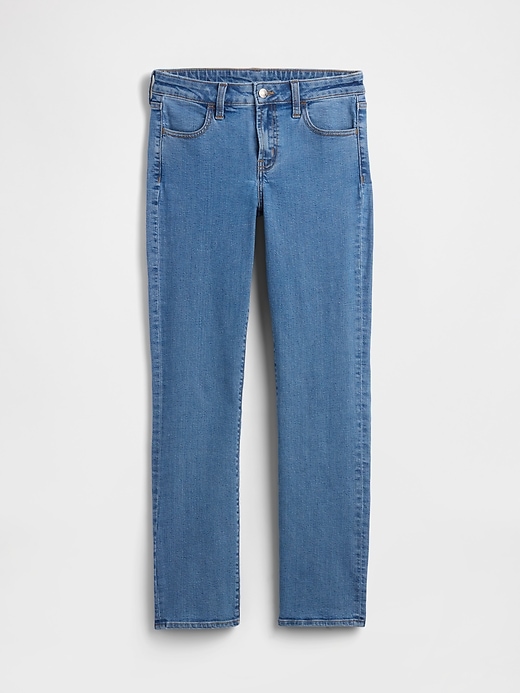 Image number 7 showing, Mid Rise Classic Straight Jeans