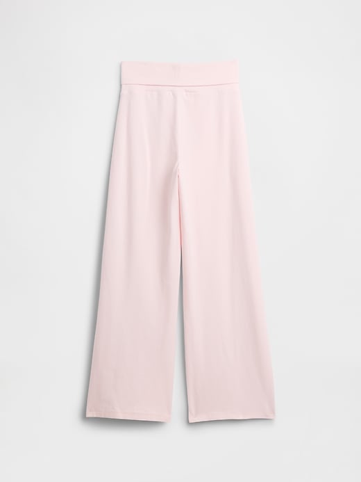 Image number 2 showing, Kids Stretch Jersey Foldover Leggings