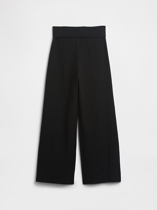 Image number 2 showing, Kids Stretch Jersey Foldover Leggings