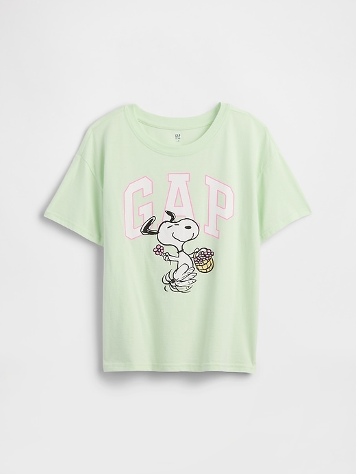 Image number 1 showing, GapKids | Peanuts Oversized Logo T-Shirt