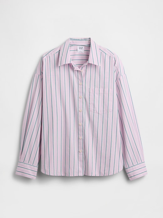 Image number 5 showing, Oversized Shirt in Poplin