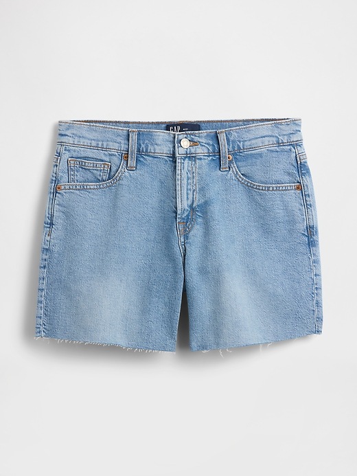 Image number 7 showing, 5" Mid Rise Soft Denim Shorts