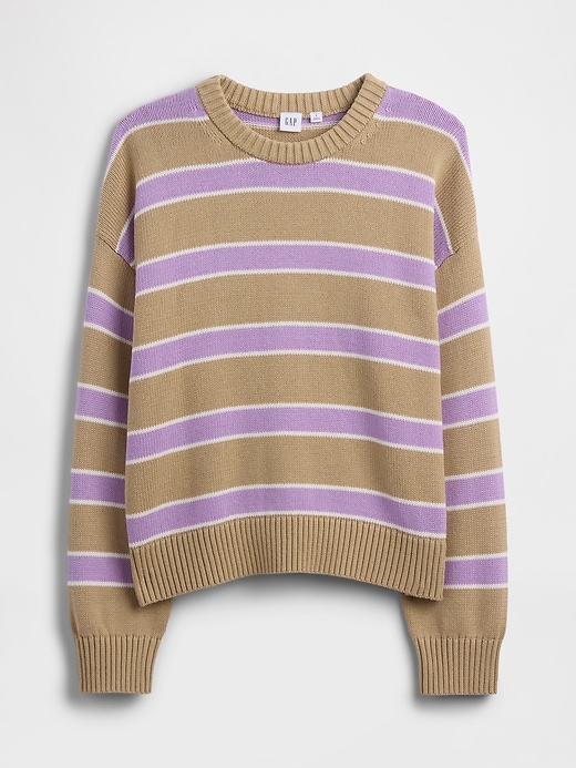 Image number 5 showing, Relaxed Cotton Crewneck Sweater