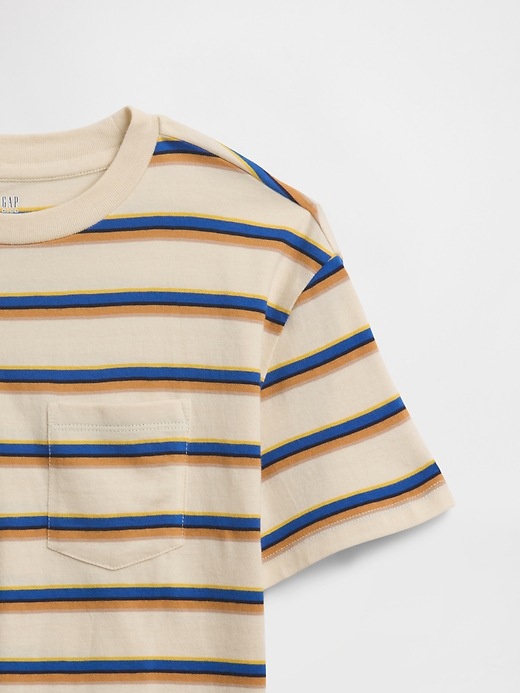 Image number 3 showing, Kids Everyday Soft Stripe Pocket T-Shirt