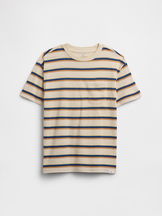 Image number 1 showing, Kids Everyday Soft Stripe Pocket T-Shirt