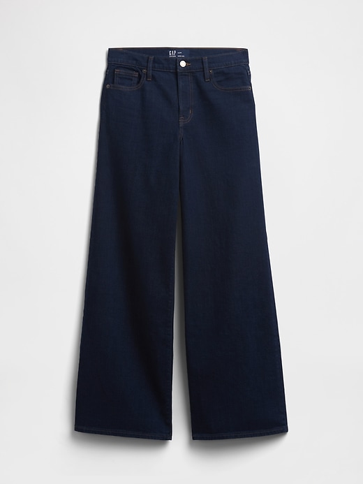 Image number 5 showing, Mid Rise Wide-Leg Jeans