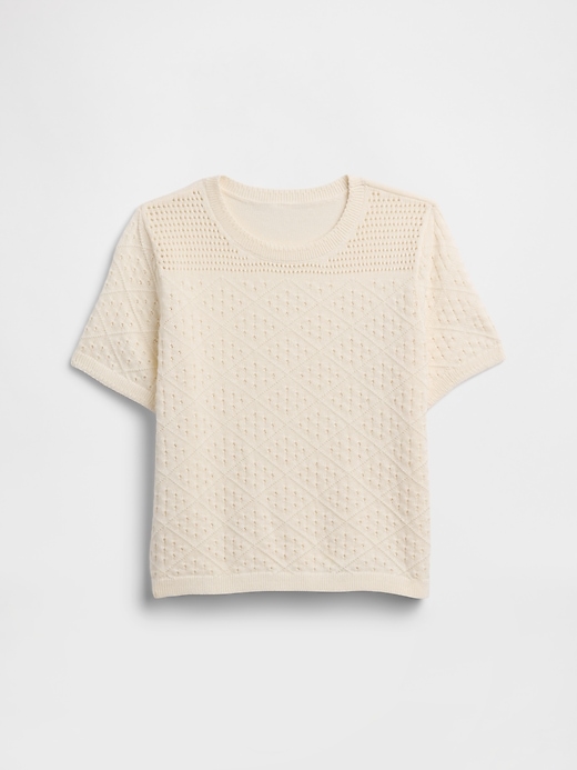 Image number 1 showing, Kids Relaxed Mixed-Stitch Sweater Top